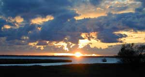 Sonnenuntergang in Prerow